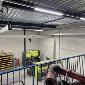 Hangbaan kraan ALU aluminium stroomrail innovatief asav bto hangbaansysteem