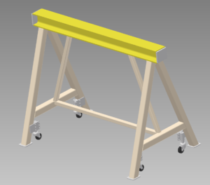 Schraag met stalen balk WLL 5 ton